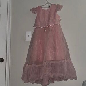 SHEIN Pink Kids Formal Dress